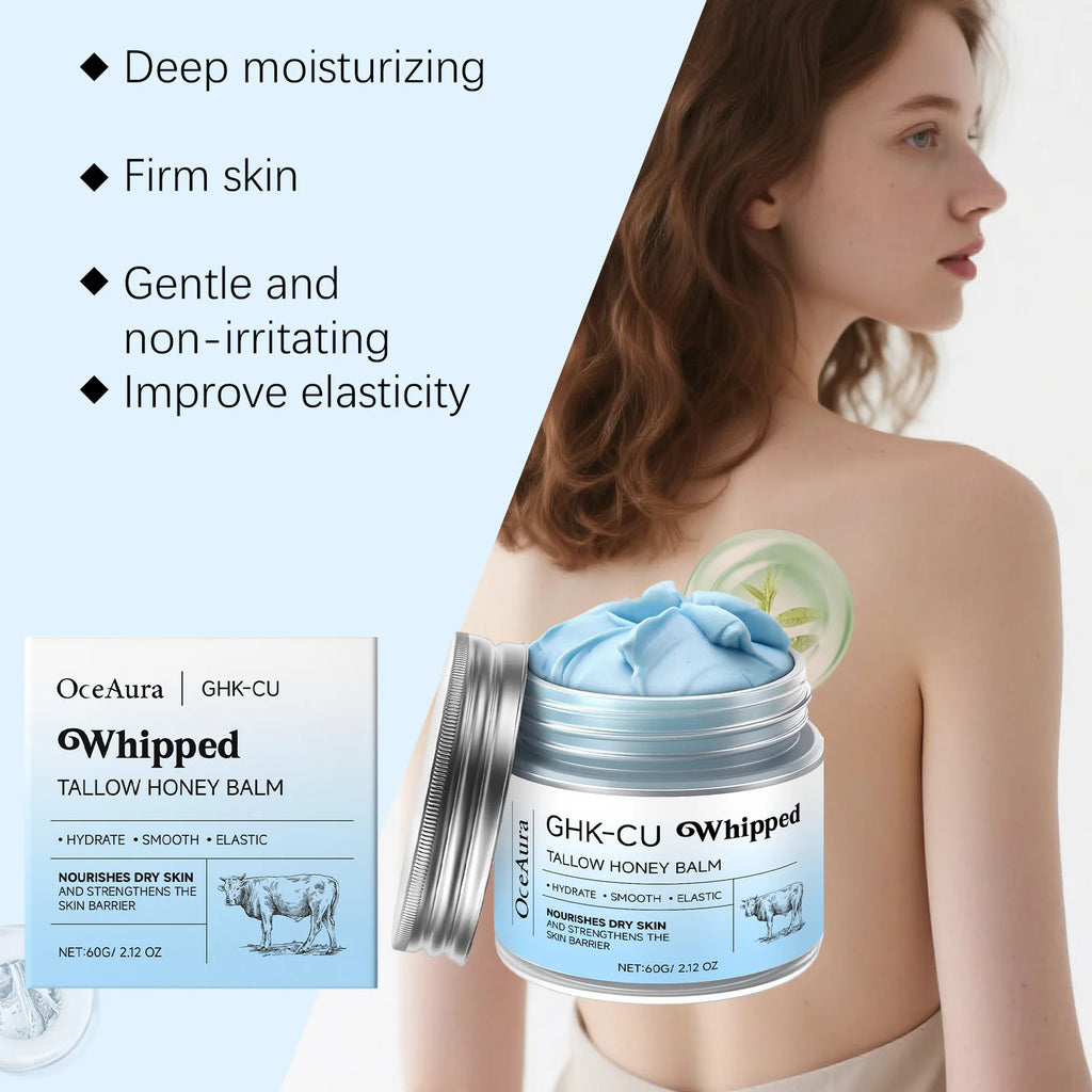 OceAura Copper Peptides Beef Tallow Honey Moisturizer Cream 60g Face Moisturizer Cream Oasis Select