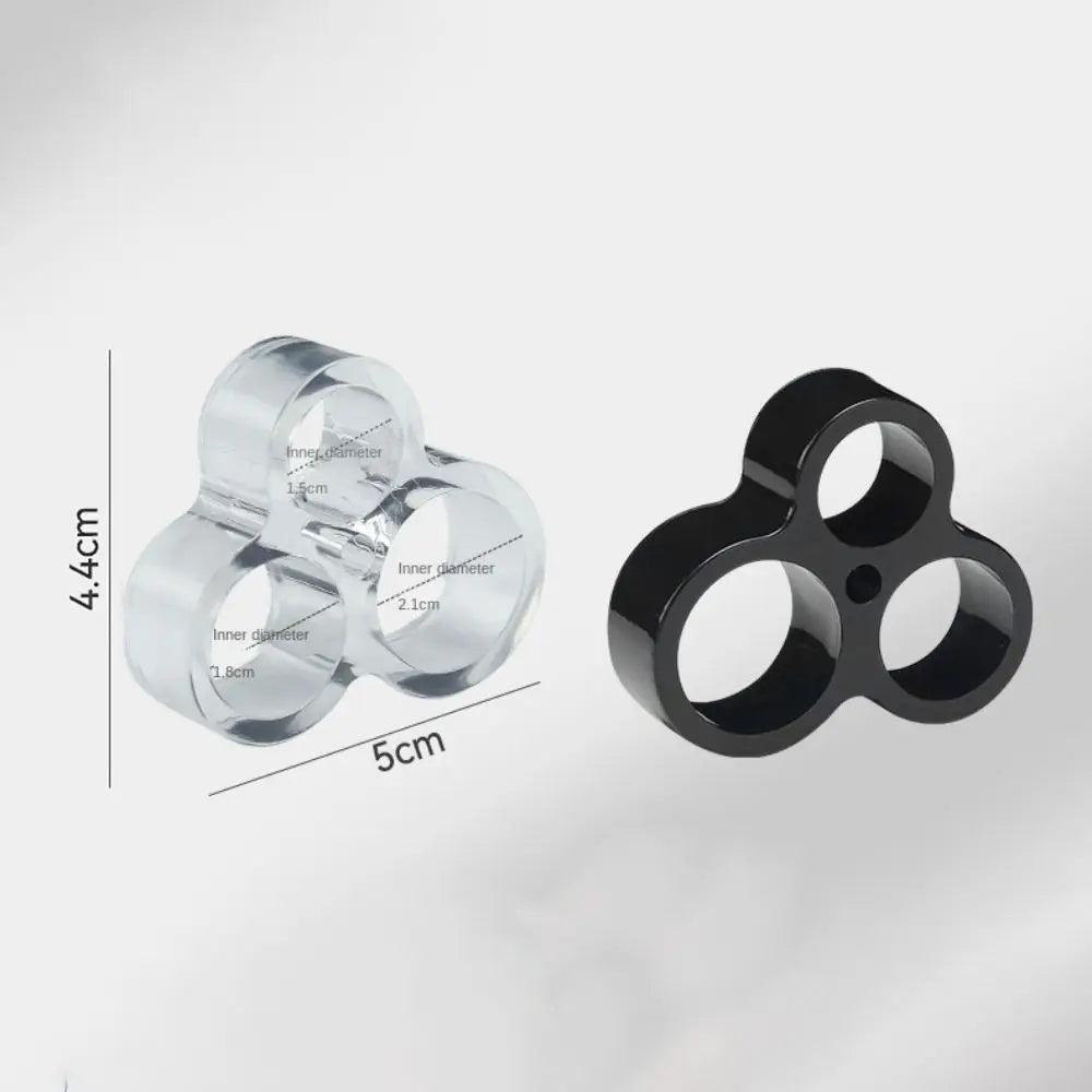 1/4/8PCS PVC Handles Door Stopper Transparent Wall Protector Handle Buffer Pad Punch-free O-shaped Anti-Collision Protected Pad Oasis Select