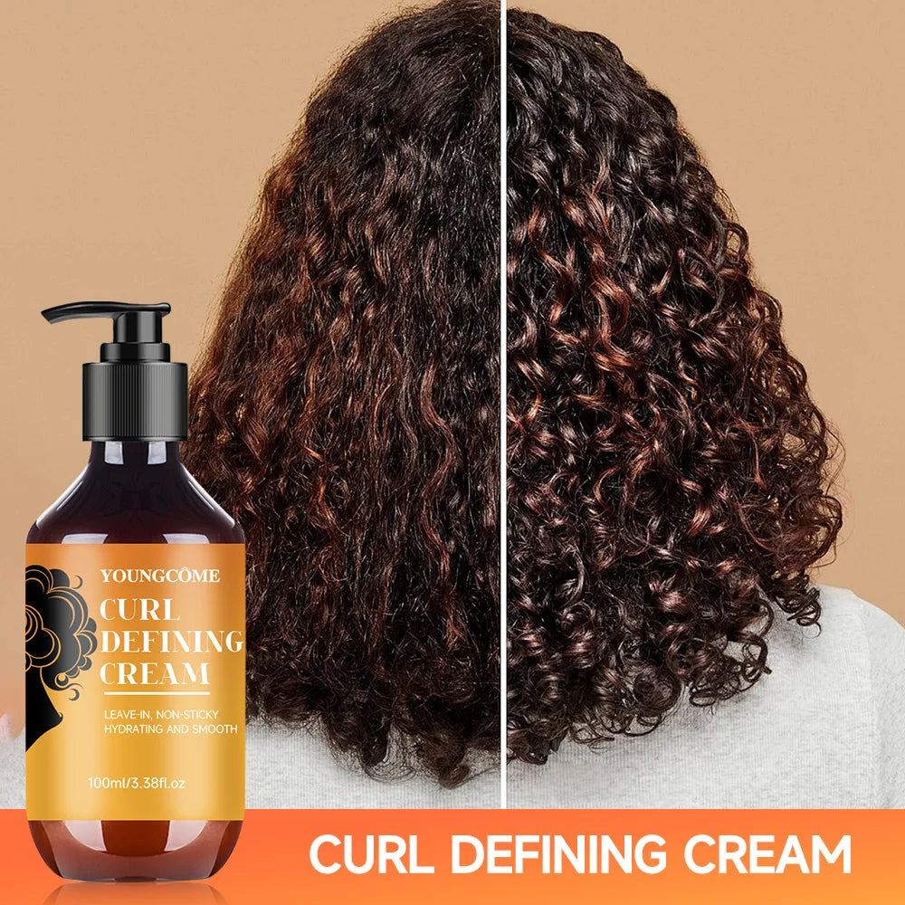 Curl Defining Cream with Argan Oil – Wavy & Curly Hair 100ml Curl Styling Cream Oasis Select