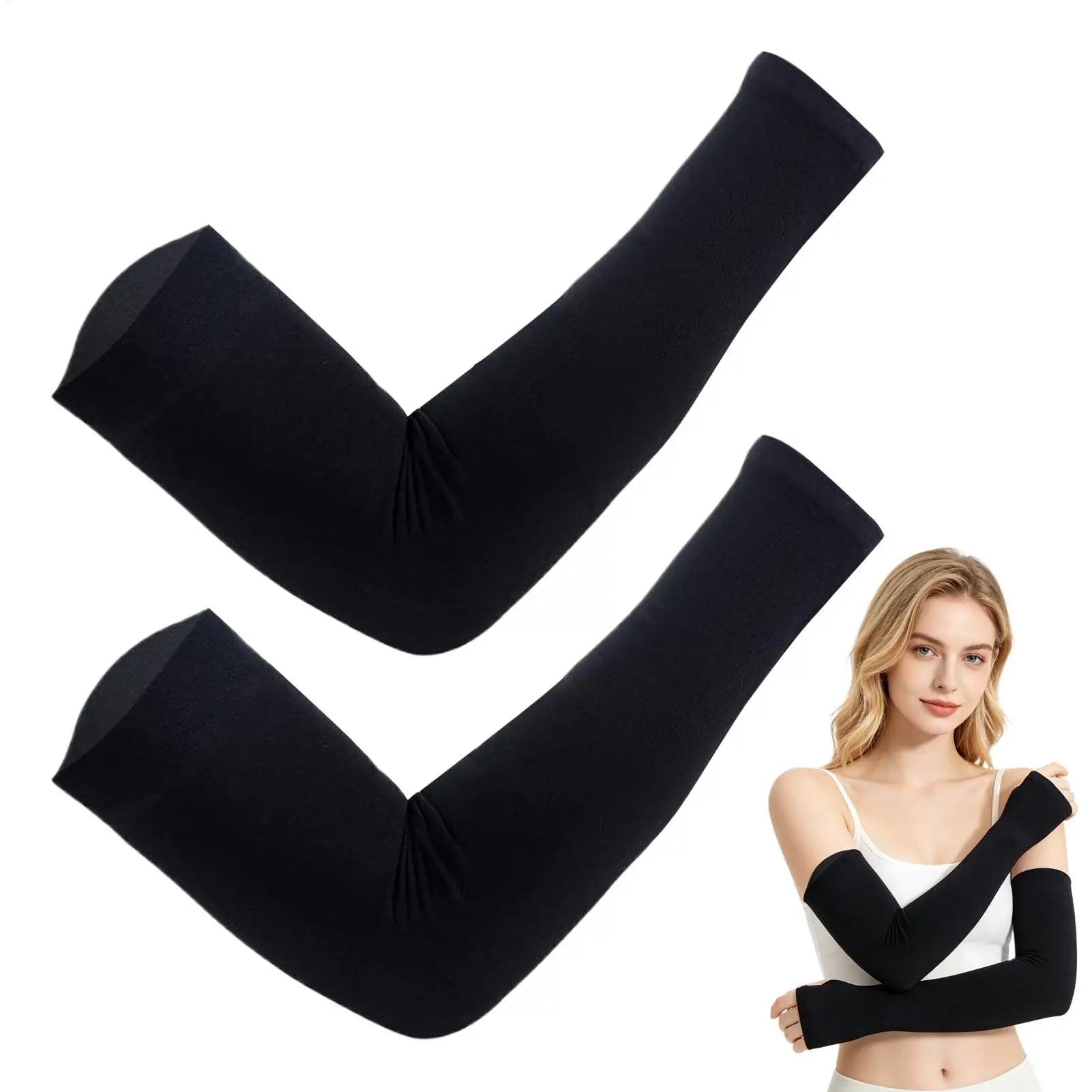 Arm Sleeves 1Pairs UV Arm Sun Sleeves Breathable Protection for Driving Sports Hiking Outdoor Summer Activities Sun Protection Oasis Select