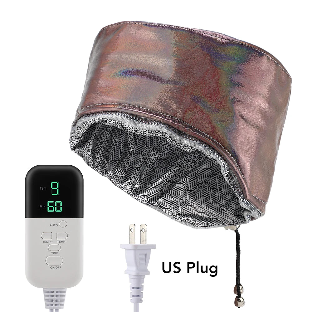 Hailicare Hair Steamer Cap – 9 Temp, 5 Timer, Waterproof