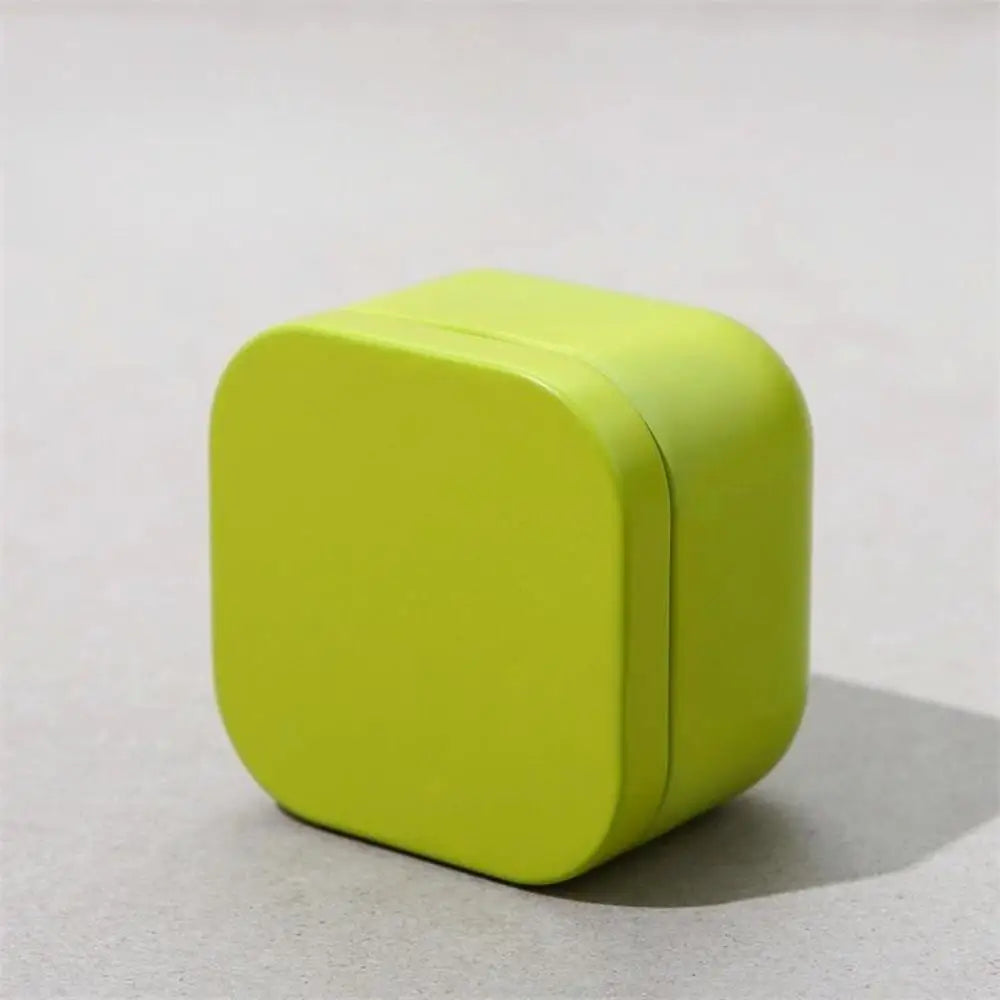 Portable Solid Color Mini Tin Box Tea Sealed Jar Packing Boxes Jewelry Candy Small Storage Can Coin Earring Headphones Gift Case Oasis Select Square Green