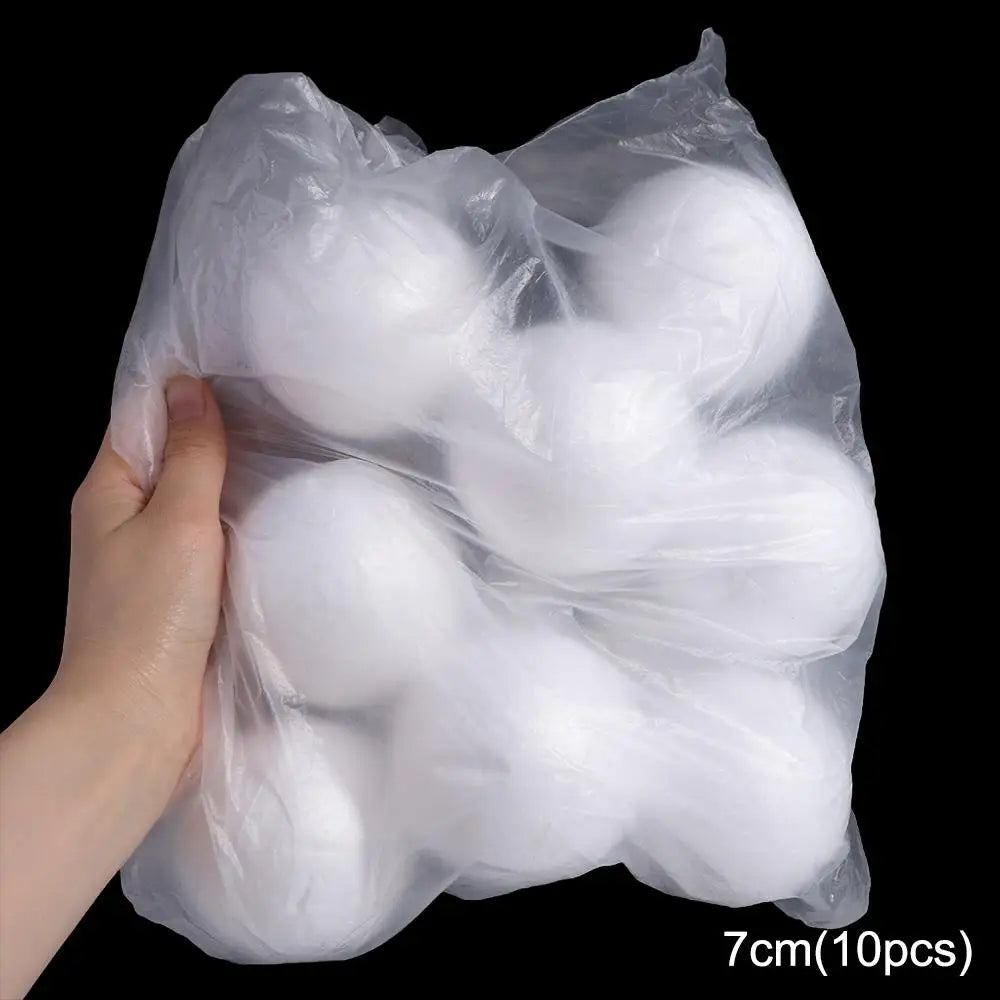 White Polystyrene Foam Balls 80pcs – Christmas Ornaments & DIY Christmas Craft Ornaments Oasis Select 7cm-10pcs other