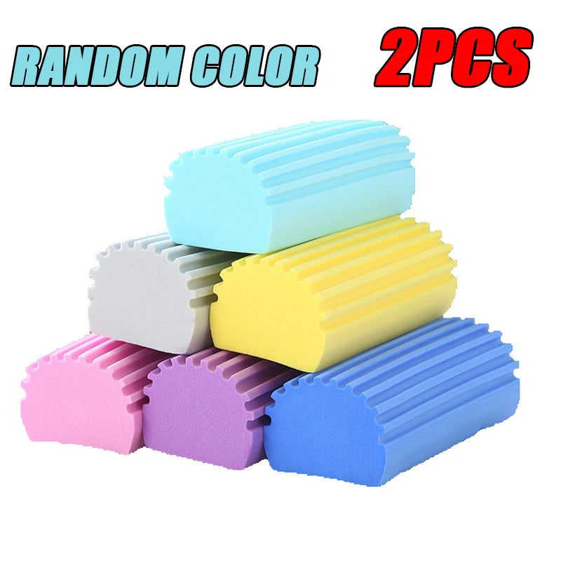 2-10PCS Strong Absorbent PVA Cleaning Sponge Multi-functional Sponge Brush Household Kitchen Cleaning Supplies Car Cleaning Tool Oasis Select Random Colors 2PCS