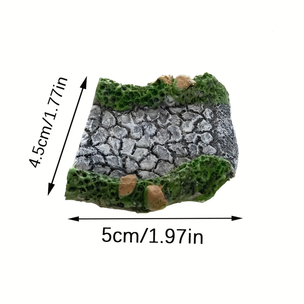 Artificial stone paths, fairy garden paths, resin art decorations, micro landscapes, flower pot miniature landscaping, DIY Oasis Select Segment 4