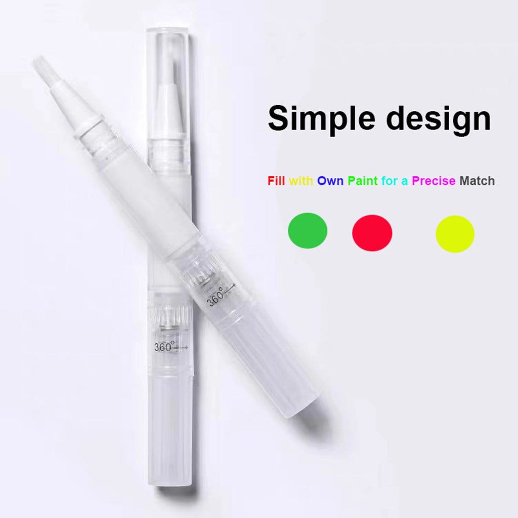 3pcs Touch-Up Paint Pen Refillable Paint Brush Pens Touch-Up Paint Pens for Walls, Window, Wood Fillable Paint W/Any Paint Types Oasis Select