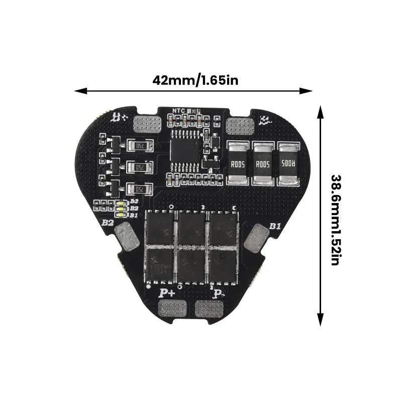 3S 60A BMS 11.1V Lithium Battery Protection Board With Balance Charge Discharge Protection For 18650 Battery Pack Oasis Select