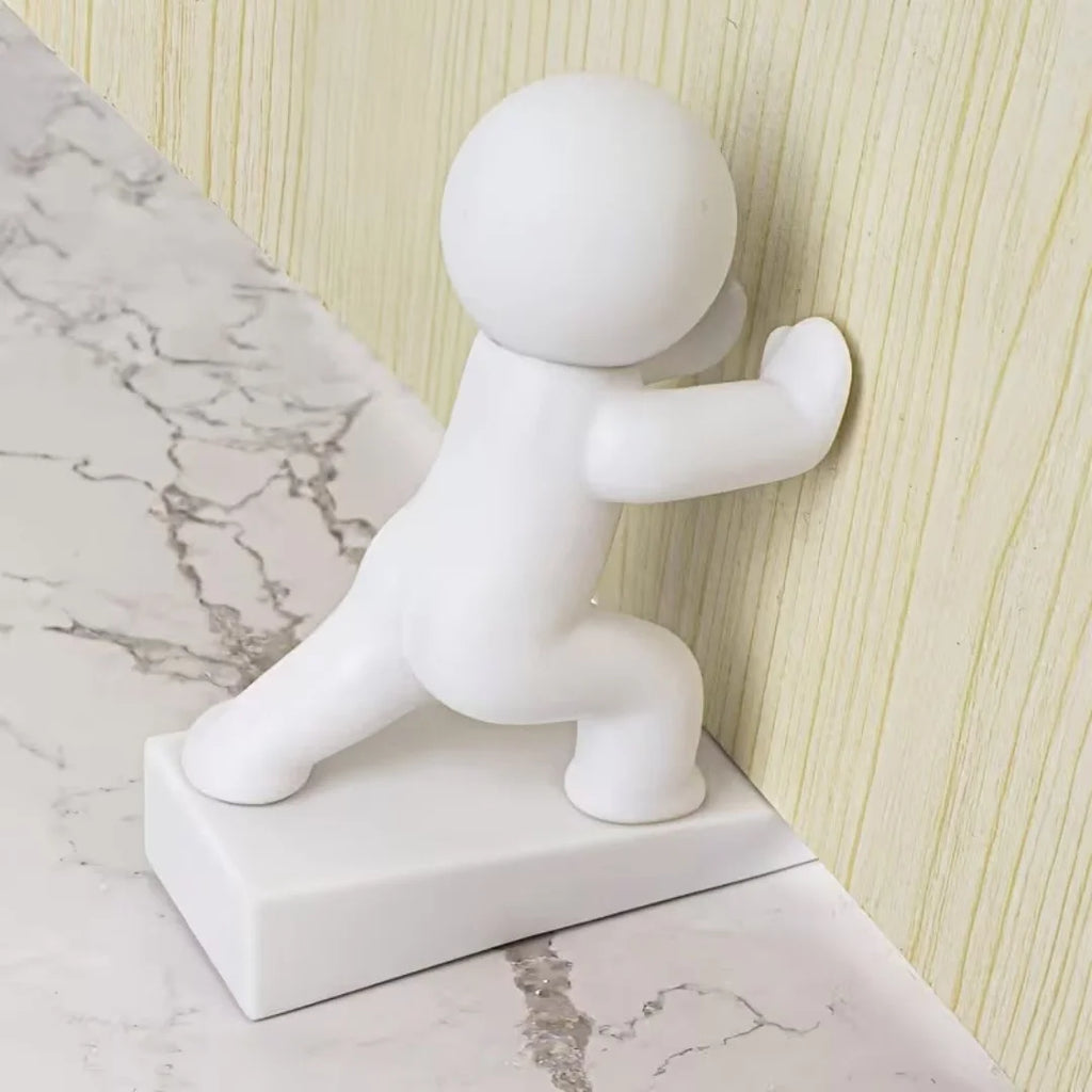 Funny Human Figurine Door Holder Anti-Collision Door Bumper Cute Household Door Stopper Home Decoration Figurine Oasis Select