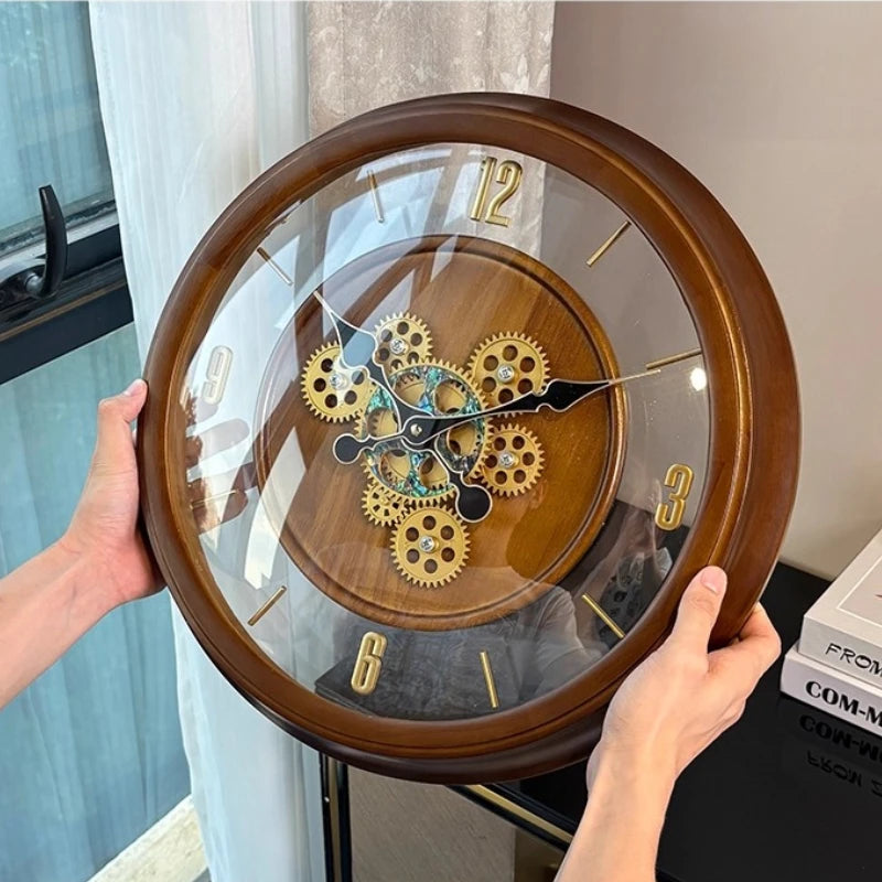 Premium Wall Clock Living Room Home Creative Art Clock Light Luxury Atmospheric Silent Home Living Room Clocks Wall Home Decor Oasis Select