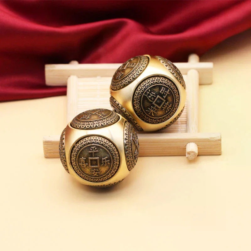 Six-faced Four Blessing Luck Money Fidget Spinner Stress Relief Cube Decompression Cube Adult Antistress Fidget Toys Oasis Select