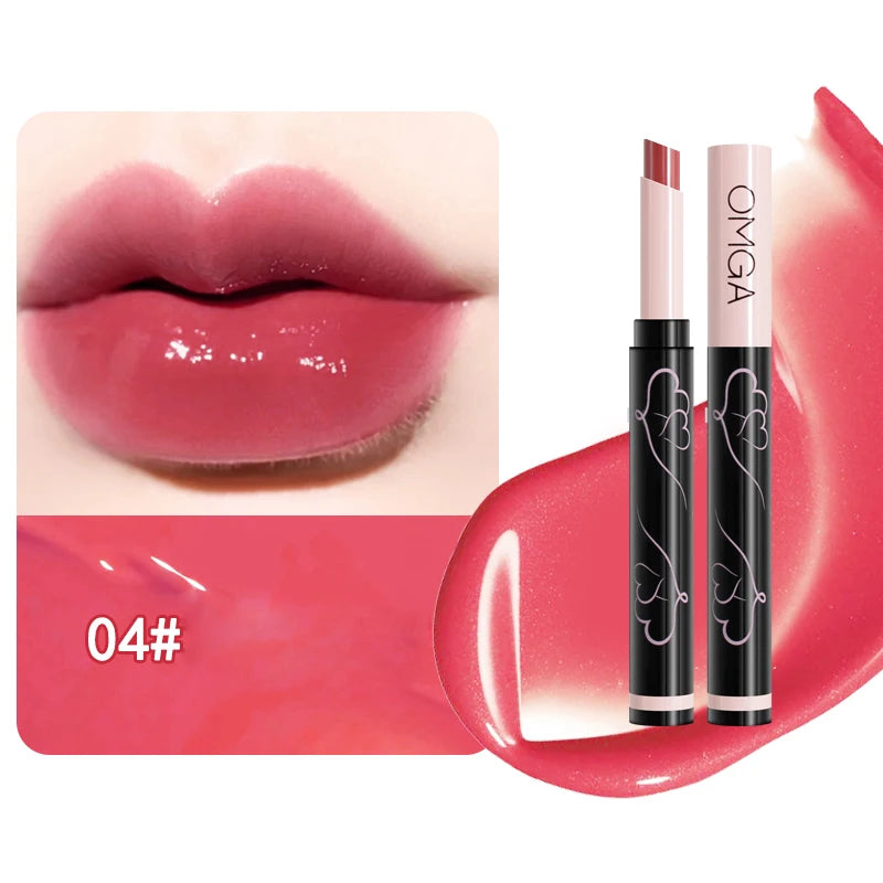 Solid Lip Gloss – Long-Lasting Moisturizing Non-Stick Formula Lip Gloss Oasis Select 04