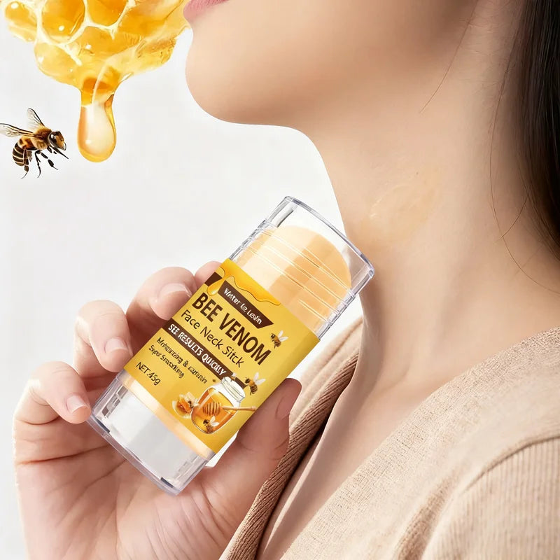 Bee Venom Face & Neck Firming Stick with Collagen & Vitamin C - Intense Moisturizing & Smoothing Anti-Aging Treatment Oasis Select