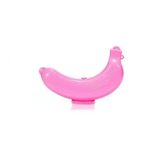 Banana Shaped Storage Box Portable Fruit Protector for School Lunch Outdoor Picnic and Daily Banana Protection Oasis Select pink 1pc
