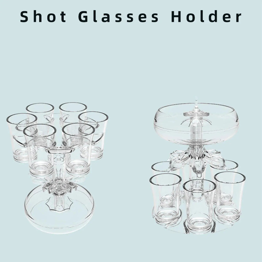 Shot Pourer Dispenser Shot Pourer Liquor Dispenser Cocktail Dispenser 6 Shots Party Drink Dispenser Shot Glass Holder Beverage Oasis Select