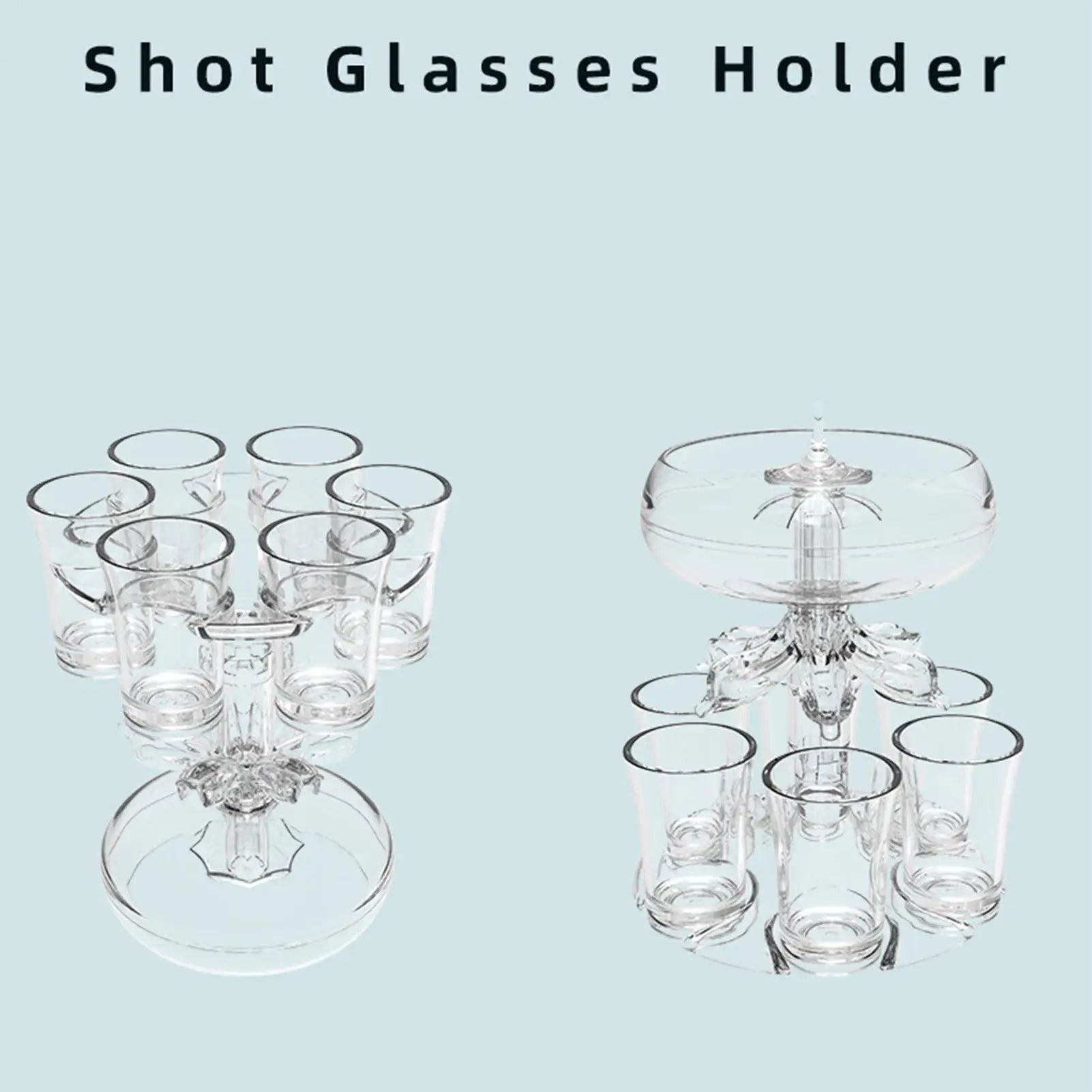 Shot Pourer Dispenser Shot Pourer Liquor Dispenser Cocktail Dispenser 6 Shots Party Drink Dispenser Shot Glass Holder Beverage Oasis Select