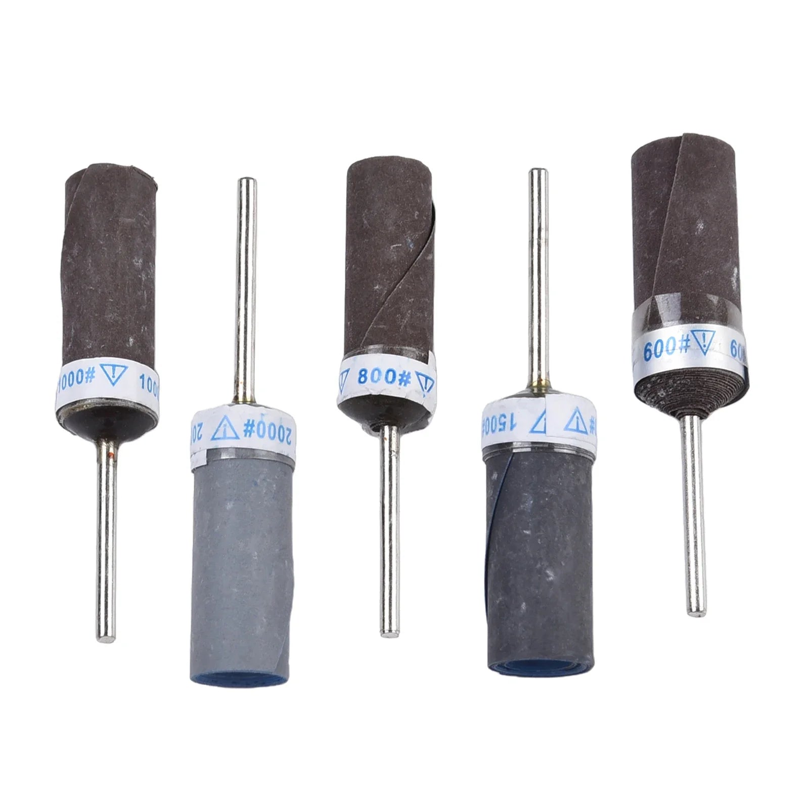 5pcs Sandpaper Stick Grinding Head P800-P2000 Sanding Paper Rod Grinding Head For Mirror Polishing Metal Wood Jwellery Oasis Select