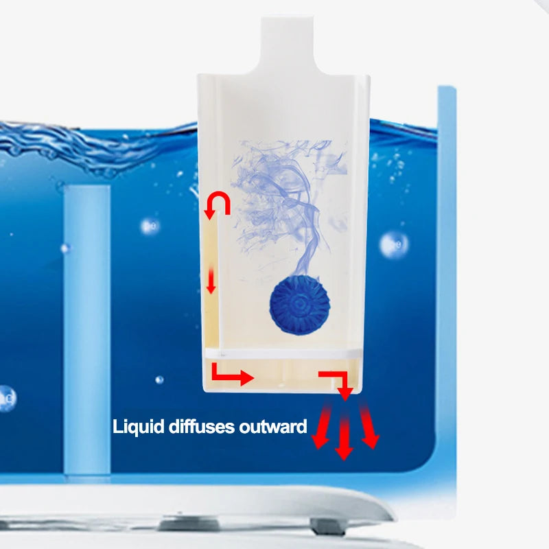 Plastic Toilet Solid Dispenser,Tank Replacement Part,Contemporary Style - Hanging Slow-Release Dispenser - Extends Cleaning Time Oasis Select