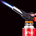 Torch Cooking AutoIgnition Butane Gas Welding-Burner Welding Gas Burner Flame Gas Torch Flame Gun Blow for BBQ Camping Cooking Oasis Select BK