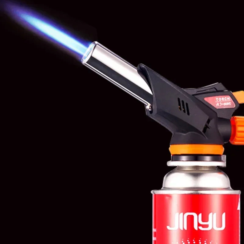Torch Cooking AutoIgnition Butane Gas Welding-Burner Welding Gas Burner Flame Gas Torch Flame Gun Blow for BBQ Camping Cooking Oasis Select