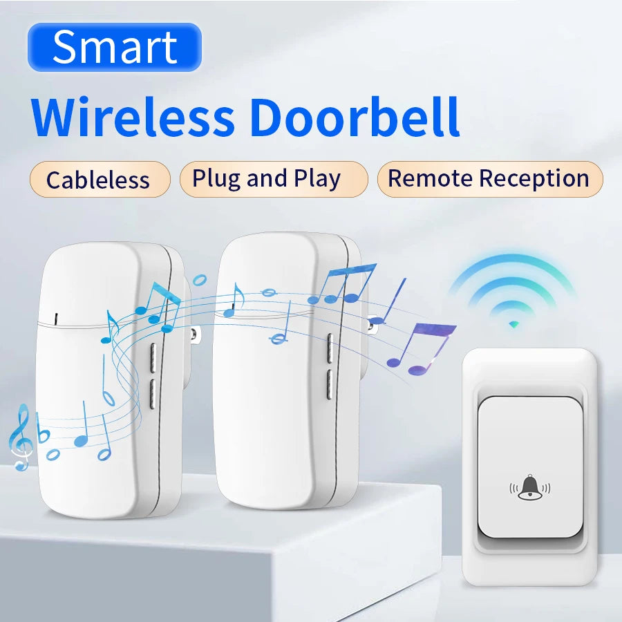 Wireless Doorbell Kit – Waterproof, 38 Songs, 150M Range Wireless Doorbell Kit Oasis Select