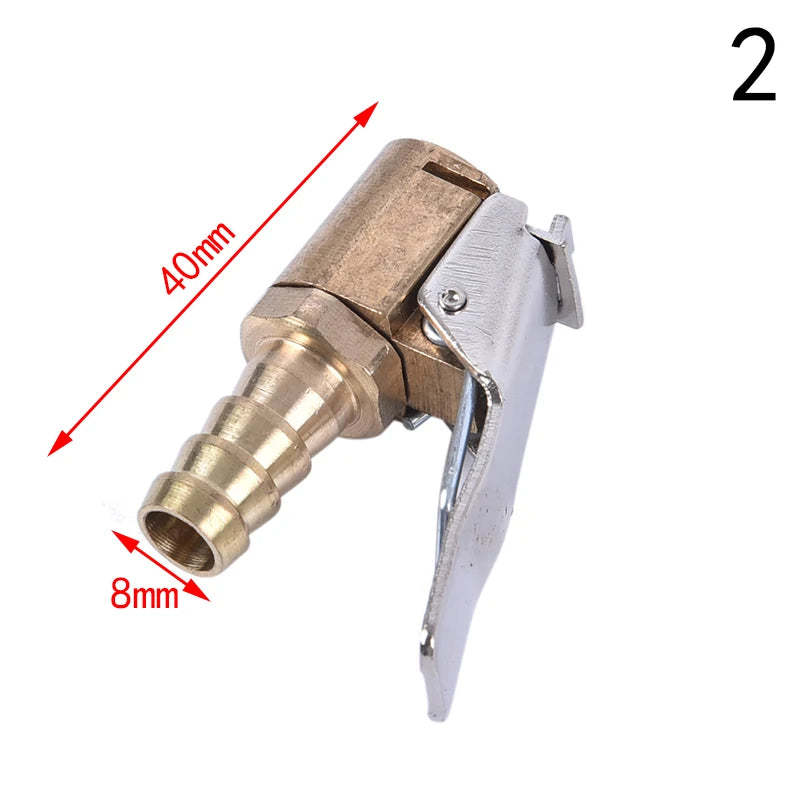 Wholesale Brass Car Tyre Inflator Valve Connector Air Chuck Tire Clip Lock-on Car Adapter Oasis Select 2