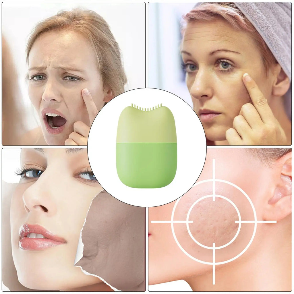Silicone massage face ice tray Eyes Facial Massager Tool Large Pores Reduction Cooling Face Roller Eliminating facial puffiness Oasis Select