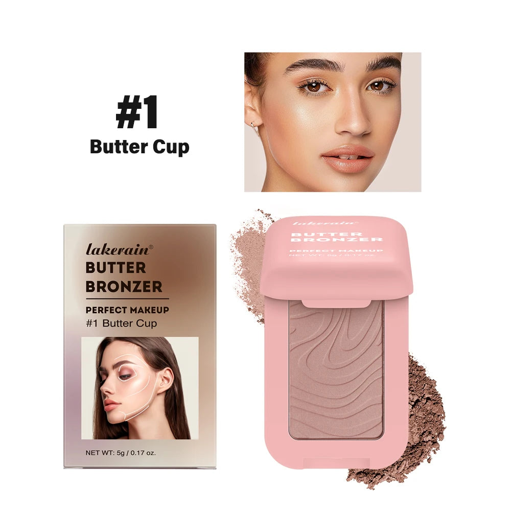 Bronzer Makeup Contour Soft Matte High Pigmentation Long-lasting Waterproof Bronzed And Shimmery Palette Powder Korean Makeup Oasis Select 1Butter Cup