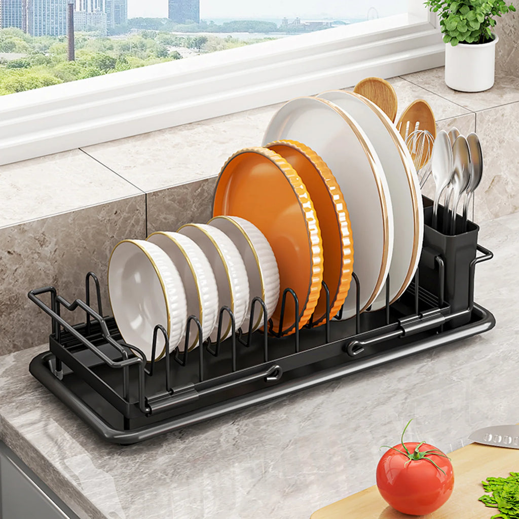 Bowl Rack Drain Rack Retractable Kitchen Dish Rack Small Dish Rack Tableware Storage Box Vegetable Basin Sink Shelf Oasis Select