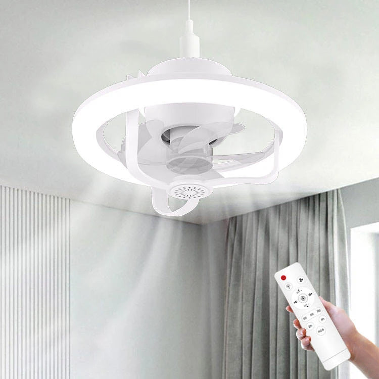 360° Aromatherapy Ceiling Fan Light | RGB LED & Remote Control