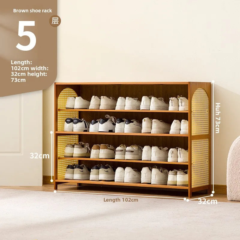 Simple Shoe Cabinet Home Door Multi-layer Baffle Rack Corridor