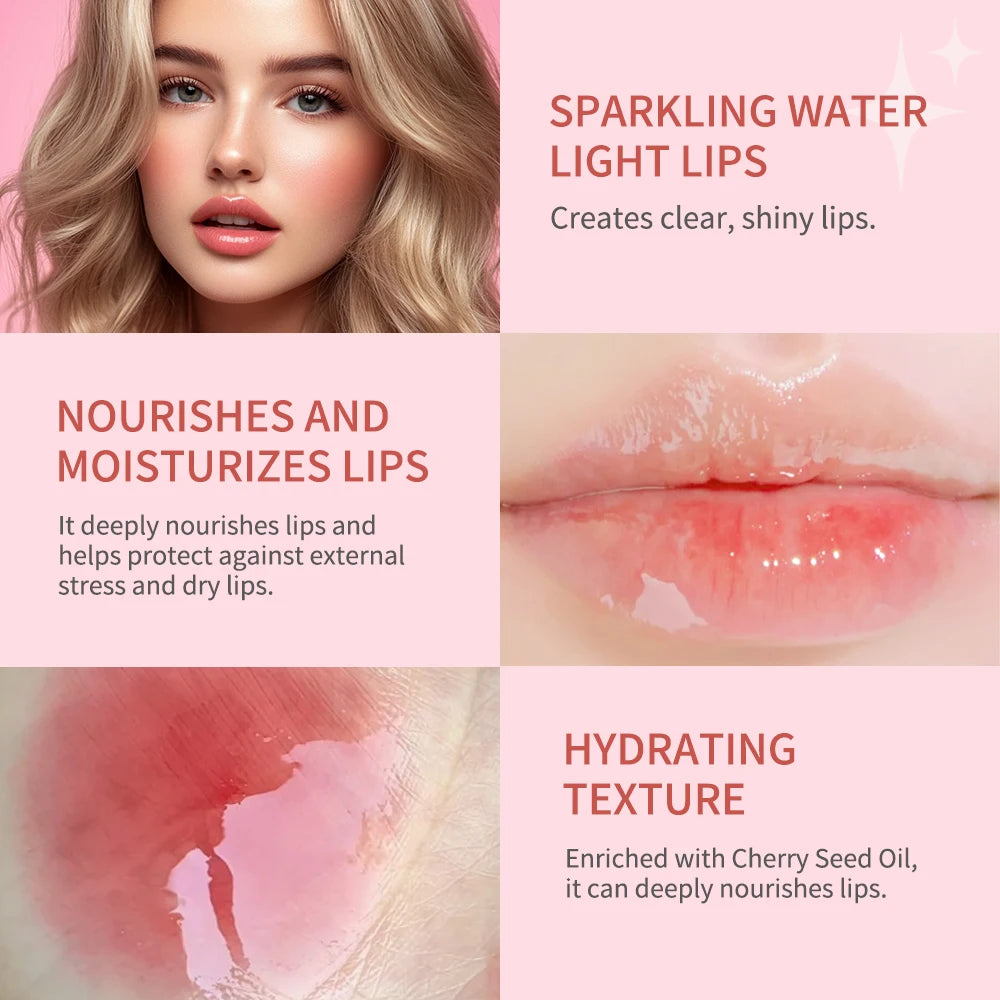 Lip Glow Oil Jelly Lip Gloss Set Long Lasting Permanent Lipstick Woman Tint for Lips Stick Free Shipping Lipgloss Glosses Stain Oasis Select