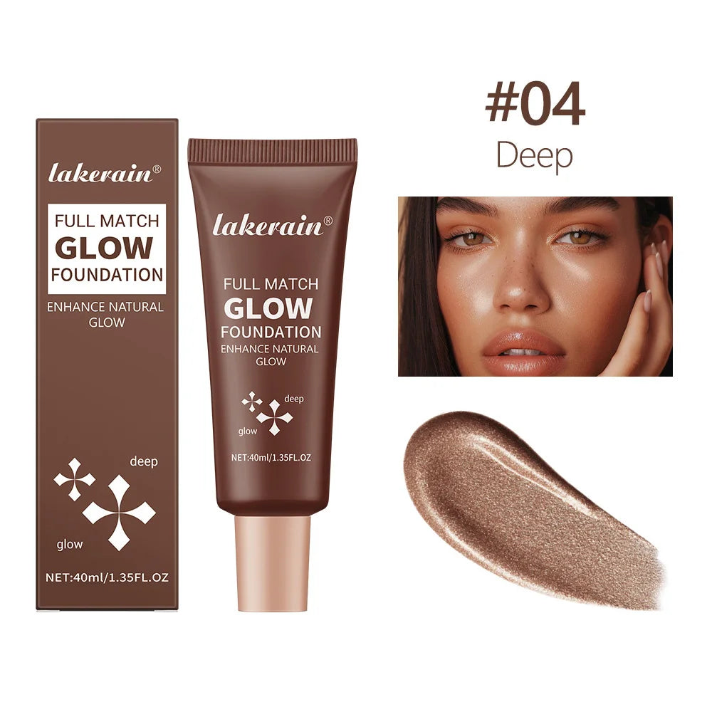 Natural Glow Enhancer Foundation Glowing Moisturizing Lightweight base Multi-purpose Face Body Glitter Cream Bronzer For Paris Oasis Select 4DeeP