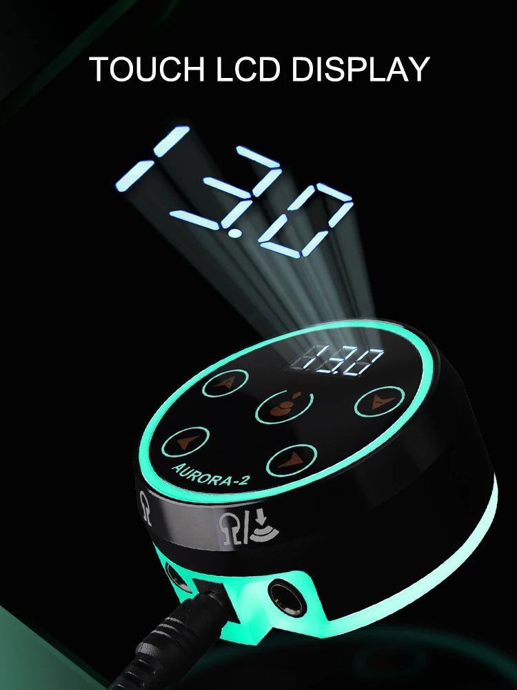 Professional Tattoo Power Supply – LCD Touchscreen & Color LED
