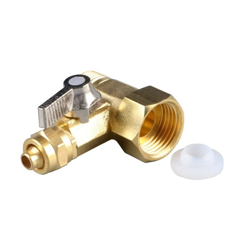 Brass Ball Valve 1/2 Inch To 3/8 Inch Gardening Water Ball Valve Faucet Connector Water Purifier Adapter Hardware Accessories Oasis Select