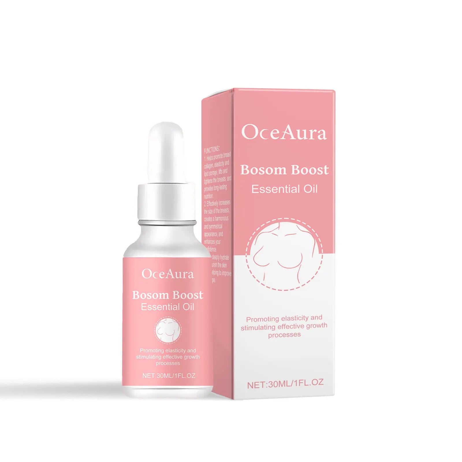 Breast Care Essential Oil Increase Breast Plump Prevent Sagging Tighten Lifting Firming Nourishing Massage Shape Sexy Body Care Oasis Select 30ml boxed