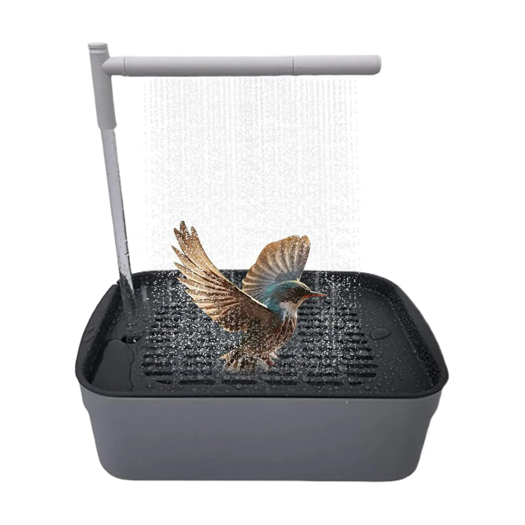 Parrot Bath Pet Bird Bath Automatic Parrot Bathtub Rechargeable Tub with Circulating Faucet Pet Supplies Bathing Accessories Oasis Select