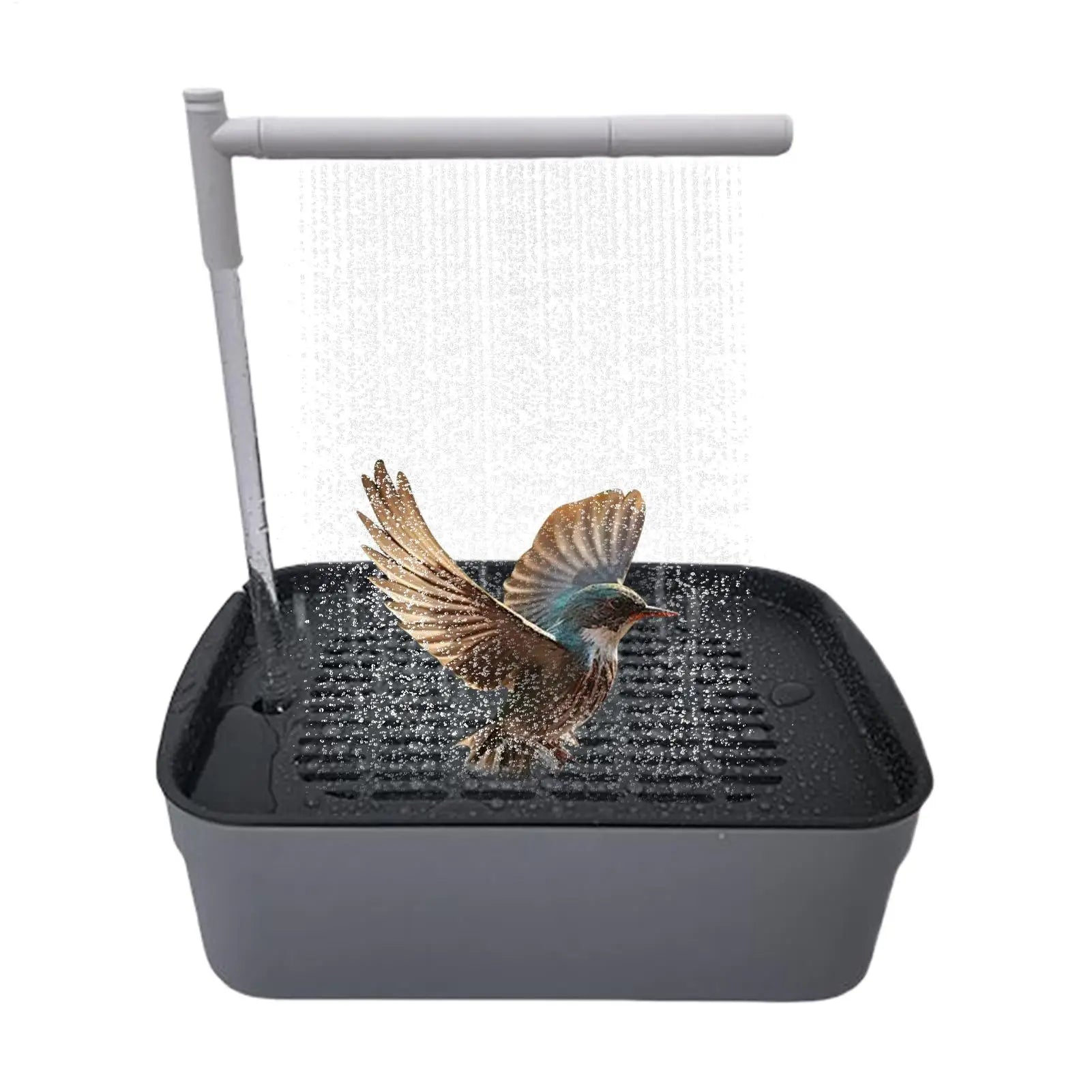 Parrot Bath Pet Bird Bath Automatic Parrot Bathtub Rechargeable Tub with Circulating Faucet Pet Supplies Bathing Accessories Oasis Select