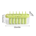 Pop Stick Maker Mold Popsicles Molds 6 Cavity Popsicles Molds Silicone Popsicles Maker Mold Ice Pop Molds Popsicles Sticks Oasis Select Green