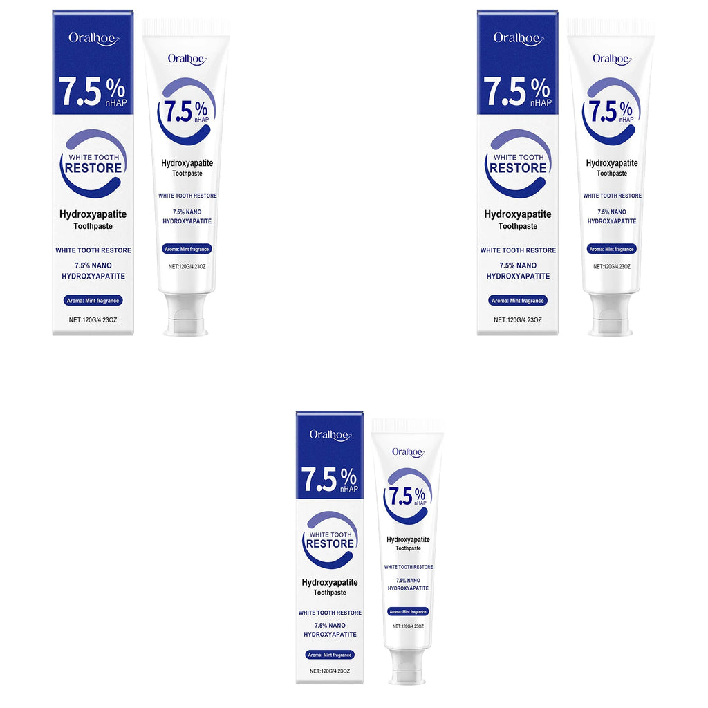 7.5% Hydroxyapatite Toothpaste for Sensitive Teeth - Enamel Protection & Strengthening, Fluoride-Free, Gentle & Effective Formul Oasis Select 360g boxed