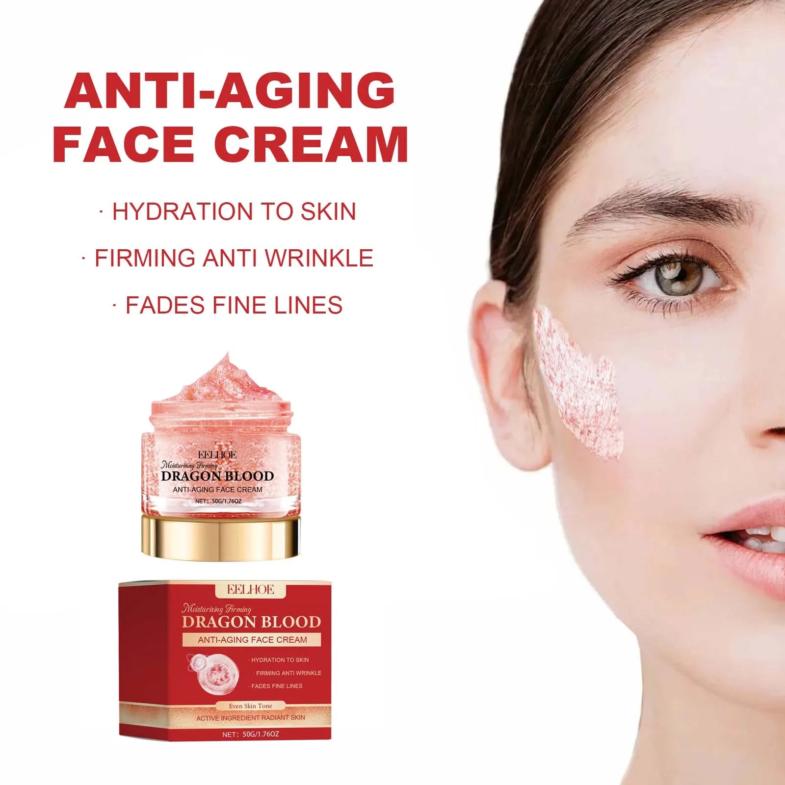 Eelhoe Dragon Blood Face Cream – Anti-Aging, Firming & Brightening Face Moisturizer Cream Oasis Select