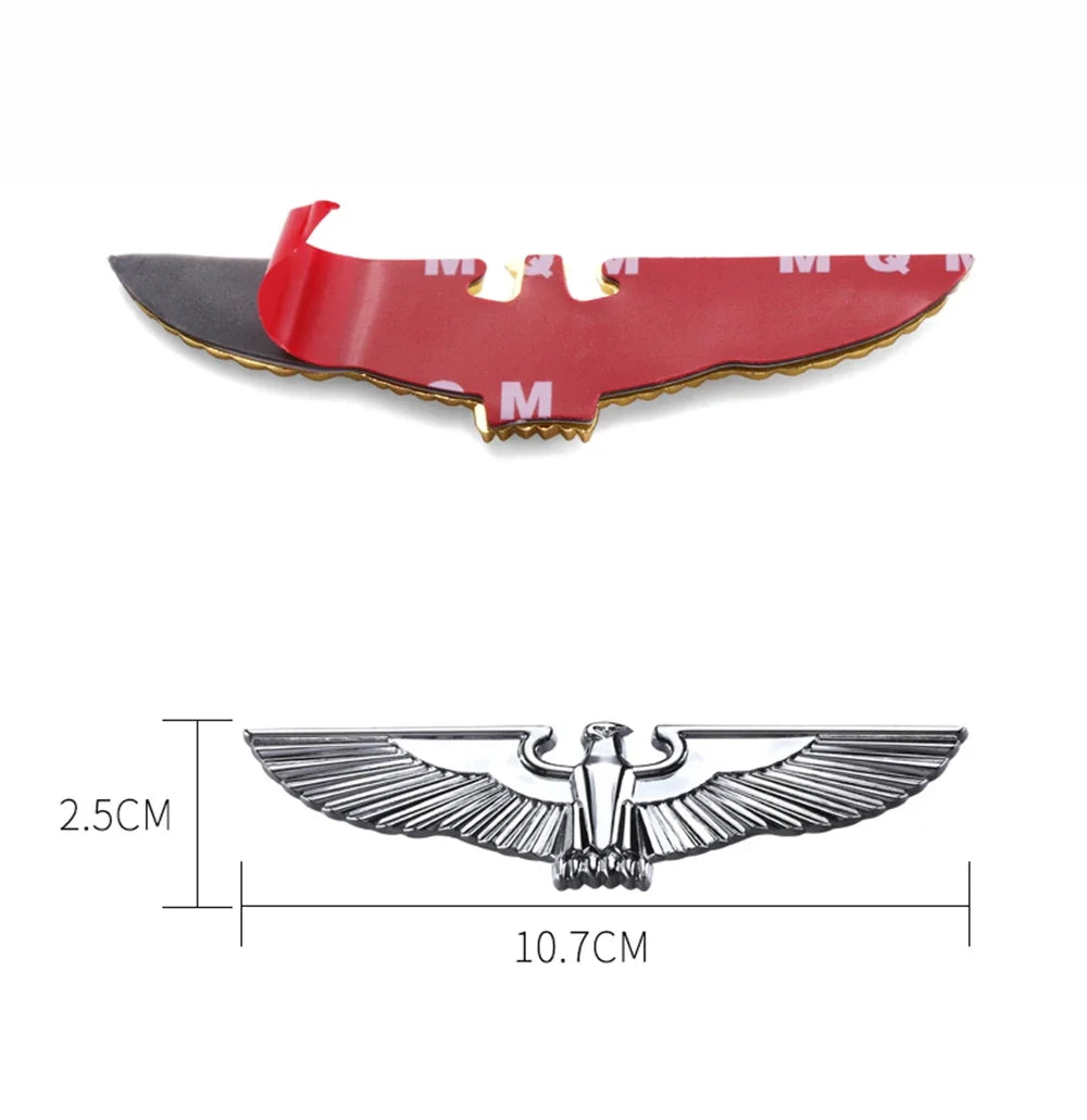 3D Eagle Wings Car Stickers Emblem Decals Sticker Emblem Badge Decal Car Accessories Adhesive Decals For All Vehicles Oasis Select