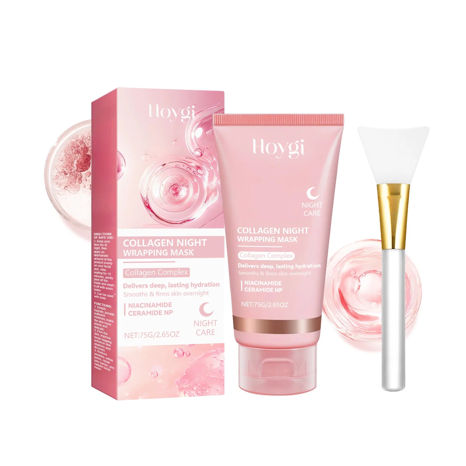 Hoygi Collagen Anti-Wrinkle Peel-Off Face Mask + Scraper