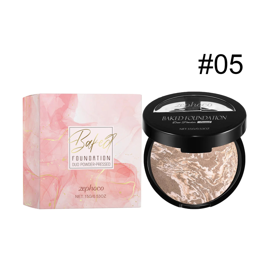 Zephoco Matte Baked Powder Foundation – Oil Control & Colour Correct Baked Powder Foundation Oasis Select E