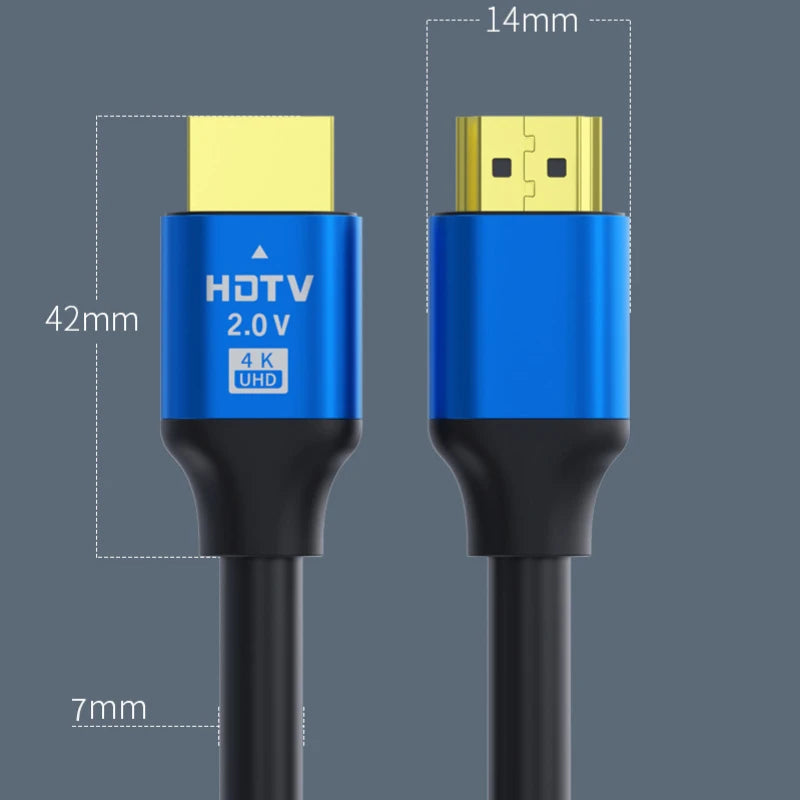 HDMI-Compatible Cable 2.0 4K 60hz High Speed HDMI Cables Compatible Ultra HD 2K 1080P HDMI Cable Compatible For PS4 TV Laptop Oasis Select