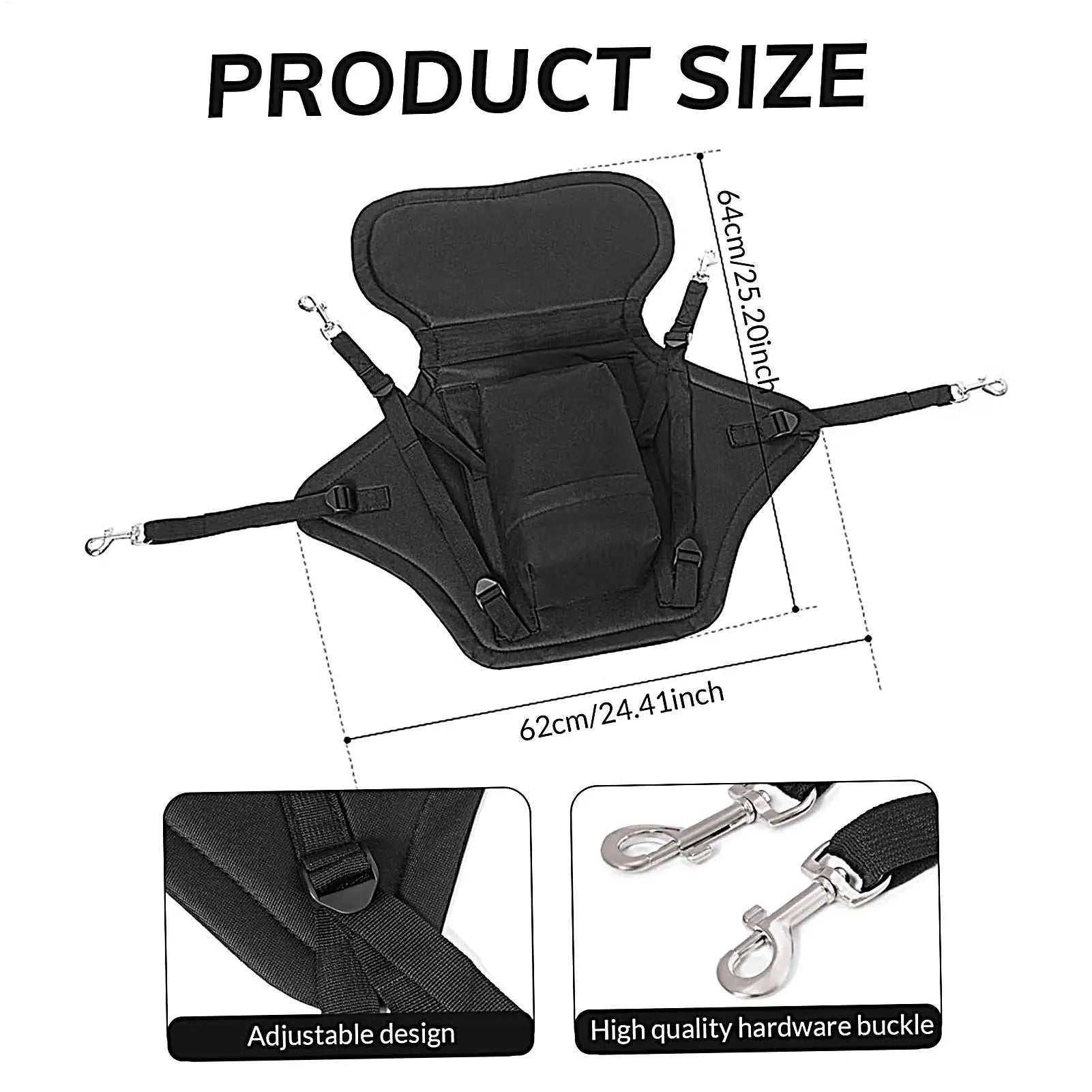 Kayak Seat Replacement Thicken Cushion for Inflatable Paddleboard Comfortable Seating Replacement with Storage Bag Stand Oasis Select
