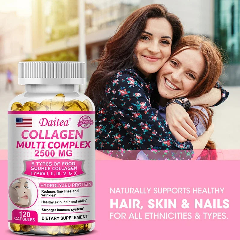 Daitea Hydrolyzed Collagen Supplement – Supports Healthy Skin, Joints, Hair, Nails - Antioxidant - Dietary Supplement Oasis Select