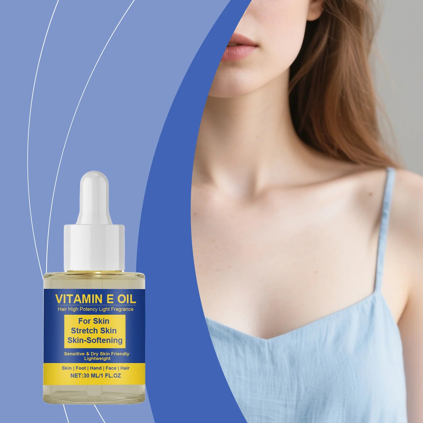 Vitamin E Oil – Daily Moisturizer for Face, Hands & Hair Vitamin E Oil Oasis Select