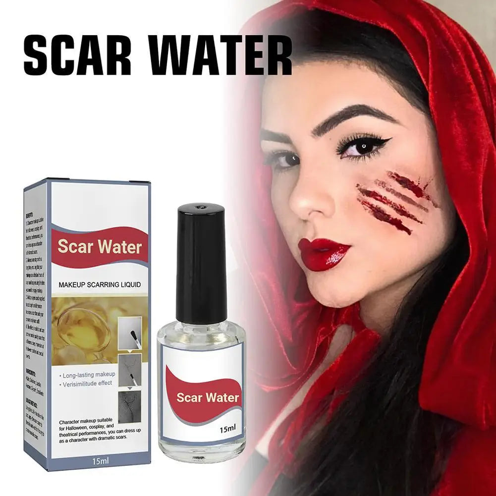 15ML Scarring Liquid Special Effect Make Up, Makeup Scarring Liquid Face Paint Makeup, Liquid Scar Makeup Cosmetic For Halloween Oasis Select