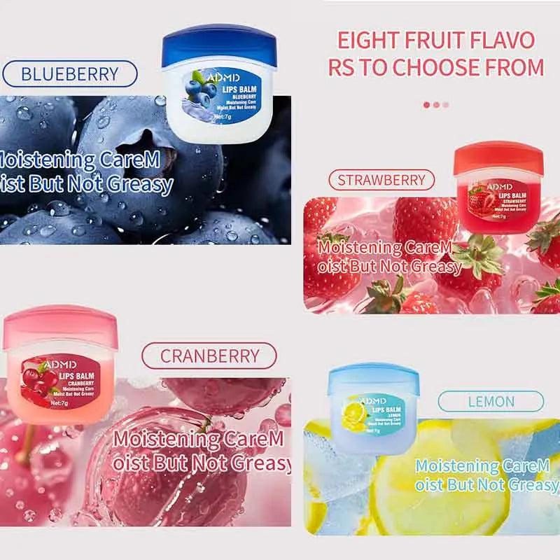 BIOAOUA 8-Pc Fruit Lip Balm Set – Moisturizing & Anti-Crack Lip Balm Set Oasis Select