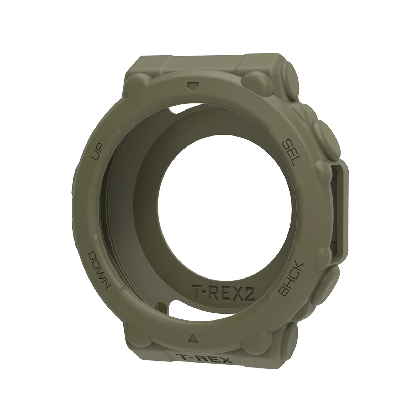Silicone Bumper Case Cover for Amazfit T-Rex 2 Smartwatch Smartwatch Case Cover Oasis Select green